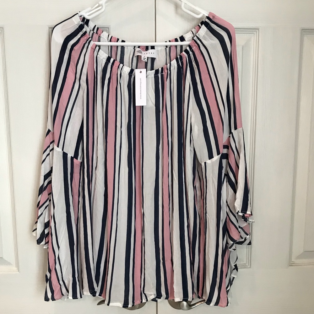 Fever Striped Blouse